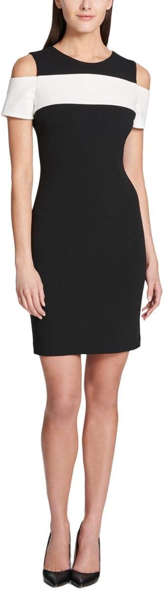 

Женское платье Tommy Hilfiger с открытыми плечами и цветными блоками, Black/Ivory