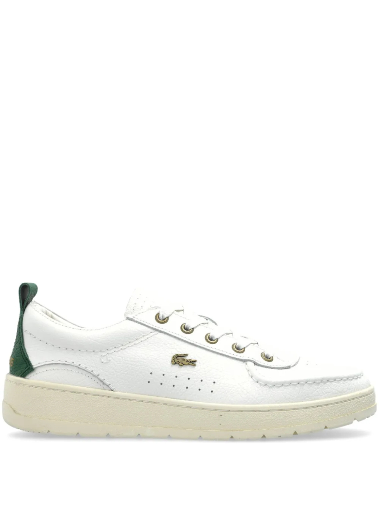 

Кроссовки с вышитым логотипом Lacoste, белый
