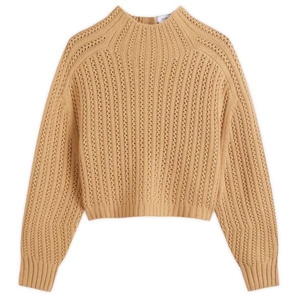 

Джемпер с круглым вырезом Max Mara, коричневый