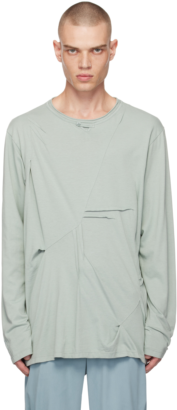 

Зеленая футболка Ohne K-Dart Henley Kiko Kostadinov