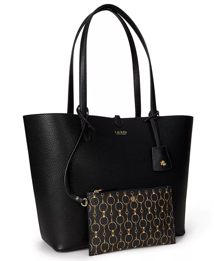 

Сумка-шоппер реверсивная из искусственной кожи Lauren Ralph Lauren, синий