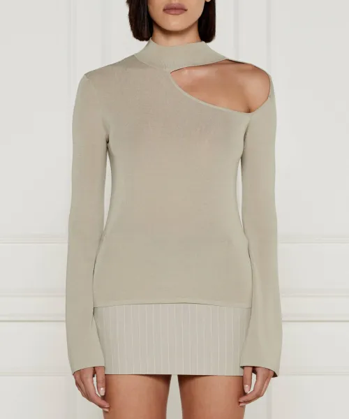 

Блуза Slim fit Patrizia Pepe, серый