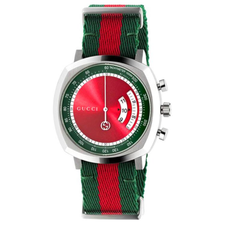 

GUCCI Часы Grip Collection Wrist Watch Quartz Movement Nylon Strap Red Watch Dial Unisex