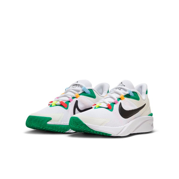 Кроссовки star runner 4 next nature 'white green black' Nike, белый — фото 3