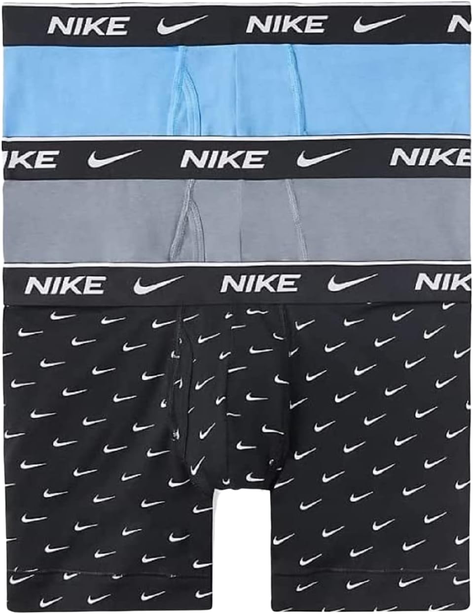 

Мужские трусы-боксеры Nike Essential Cotton Stretch W/Fly (3 шт.), Print/Grey/Blue