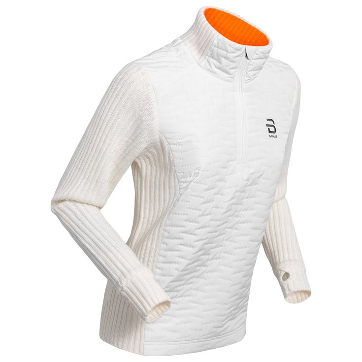 

Флисовая кофта с застежкой-молнией на половину длины, удобная, 2.0, цвет: белоснежный - s Bjorn Daehlie