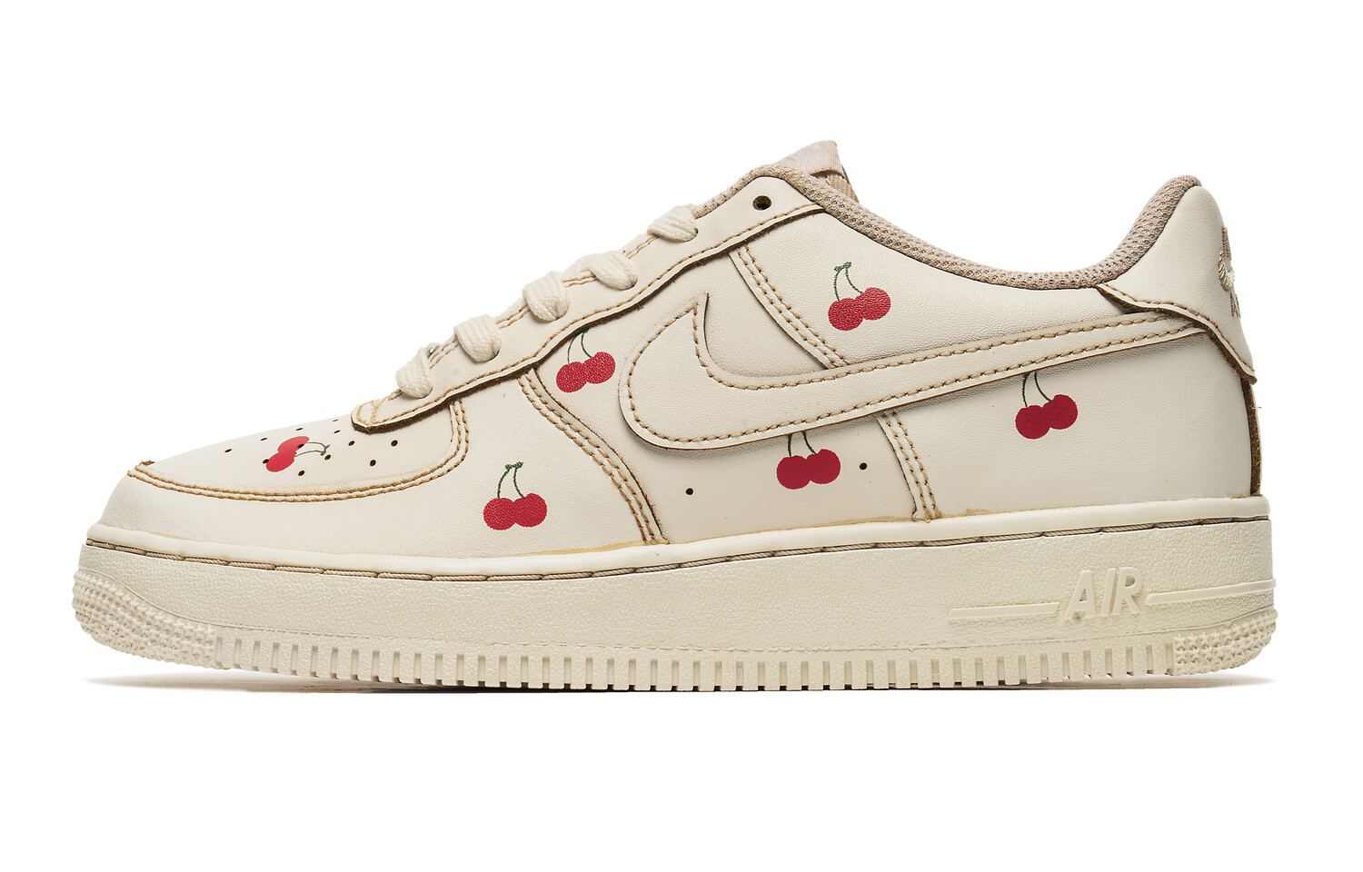 Кроссовки Nike Air Force 1 Skateboard Shoes Women's Low-Top White Brown