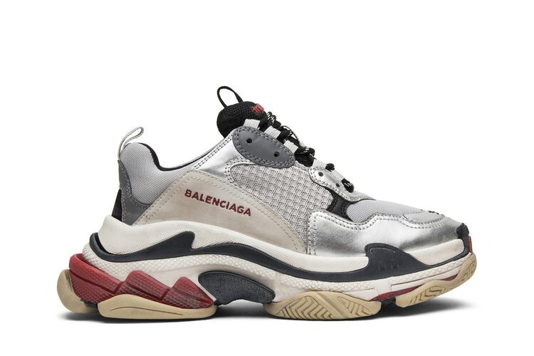 

Кроссовки Balenciaga Triple S Sneaker Silver2018, серебряный