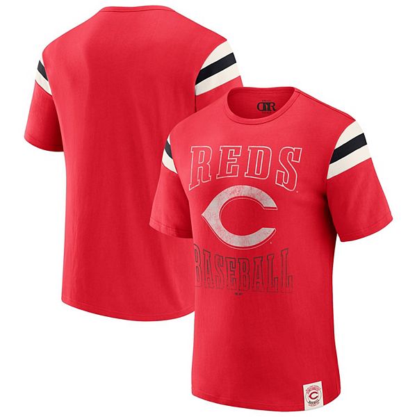 

Мужская футболка cincinnati reds с красными полосами на рукавах Darius Rucker Collection By Fanatics