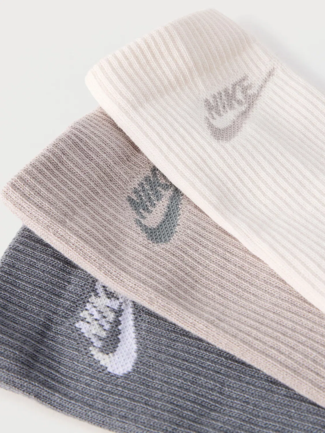 Носки 'ELVD' Nike Sportswear, Beige/Light Beige/Grey — фото 2