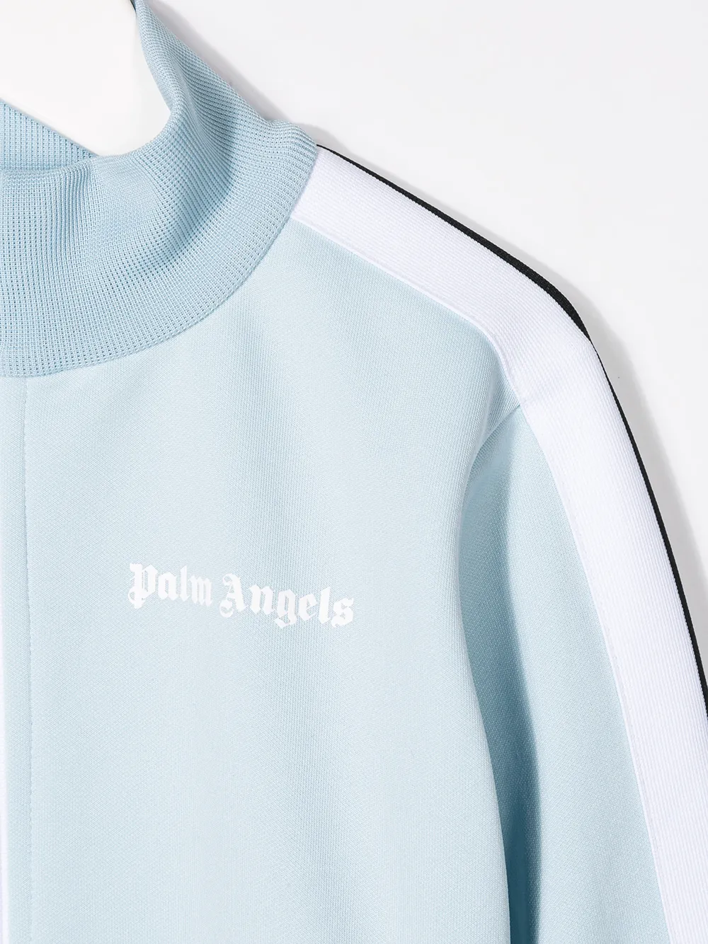 Спортивная куртка с полосками Palm Angels Kids, синий — фото 3