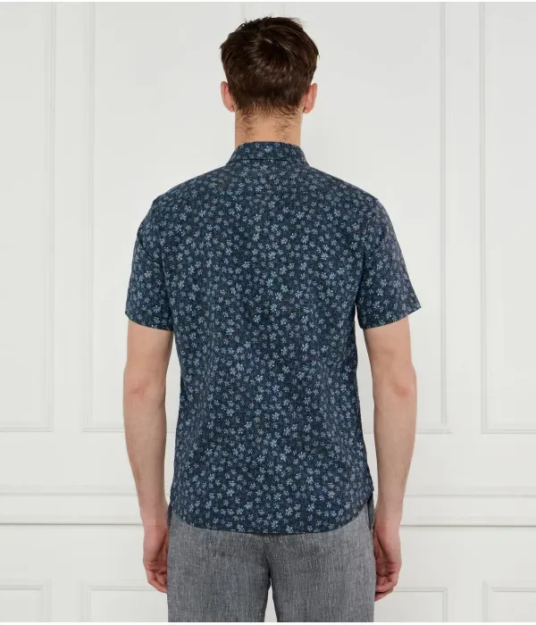 Льняная рубашка C-ROAN-ken-SH-C1-251 slim fit Boss, темно-синий — фото 3