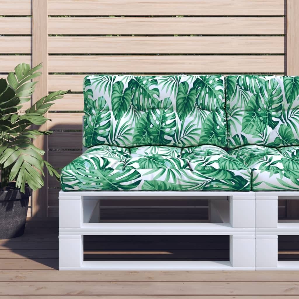 

Подушка-поддон 2 шт. Ткань с узором в виде листьев DKD HOME DECOR
