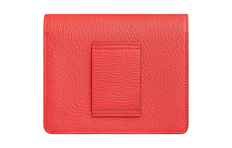 HERMES Кошелёк из козьей кожи Roulis Women's Texas Rose Pink — фото 2