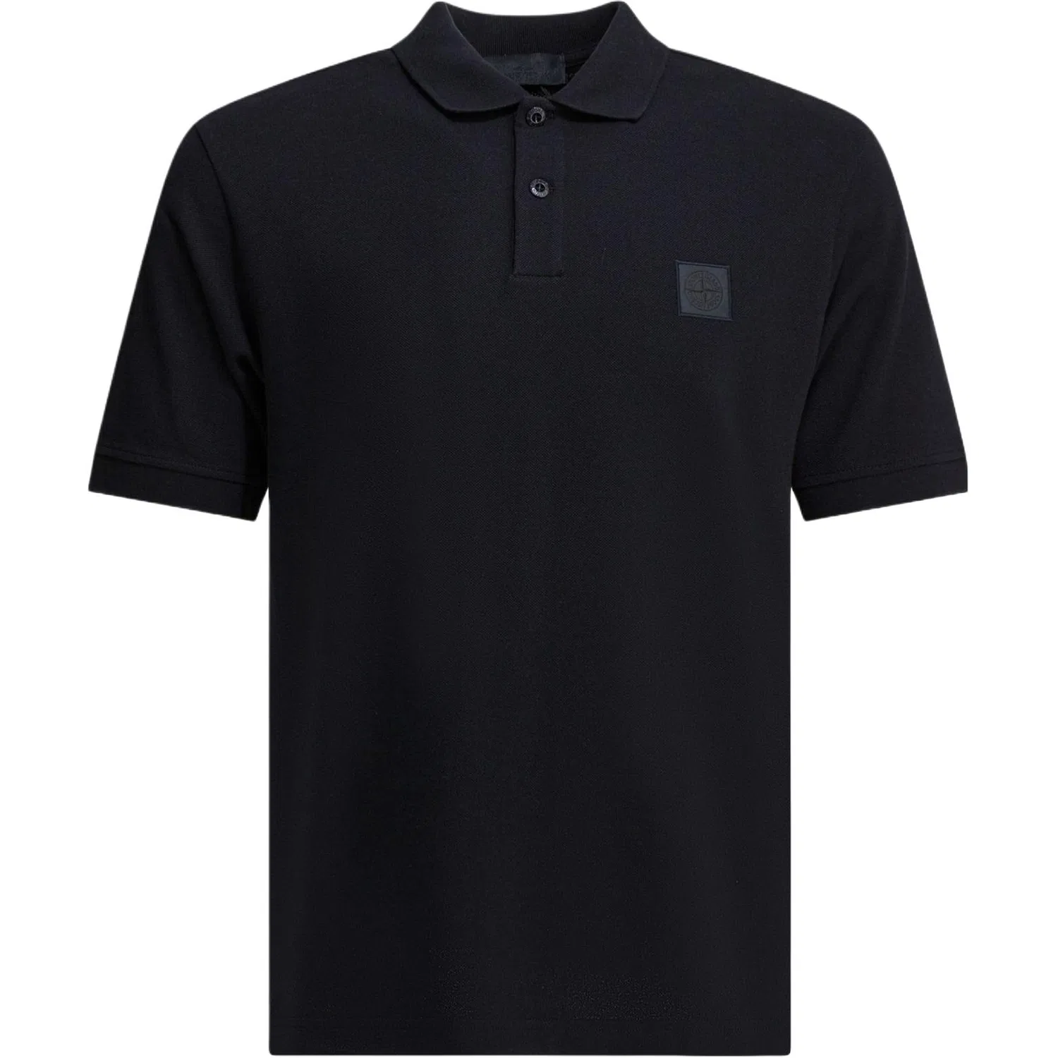 Поло с коротким рукавом и патчем с логотипом STONE ISLAND, Marine Blue