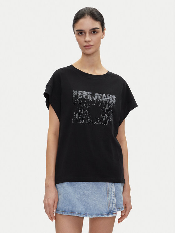

Футболка обычного кроя Lira PL505996 Pepe Jeans, черный