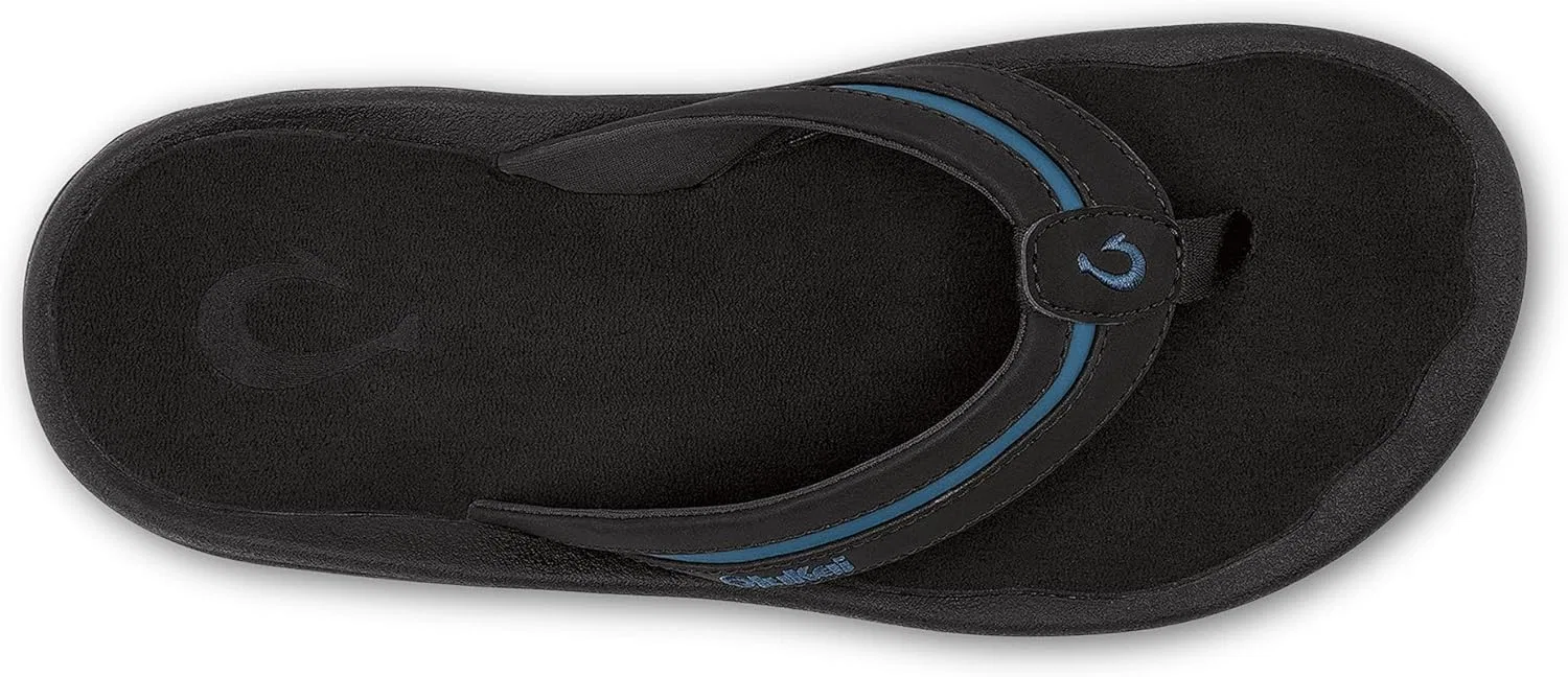 Сандалии мужские водонепроницаемые, с поддержкой стопы, OLUKAI, Black/Slate Blue — фото 4