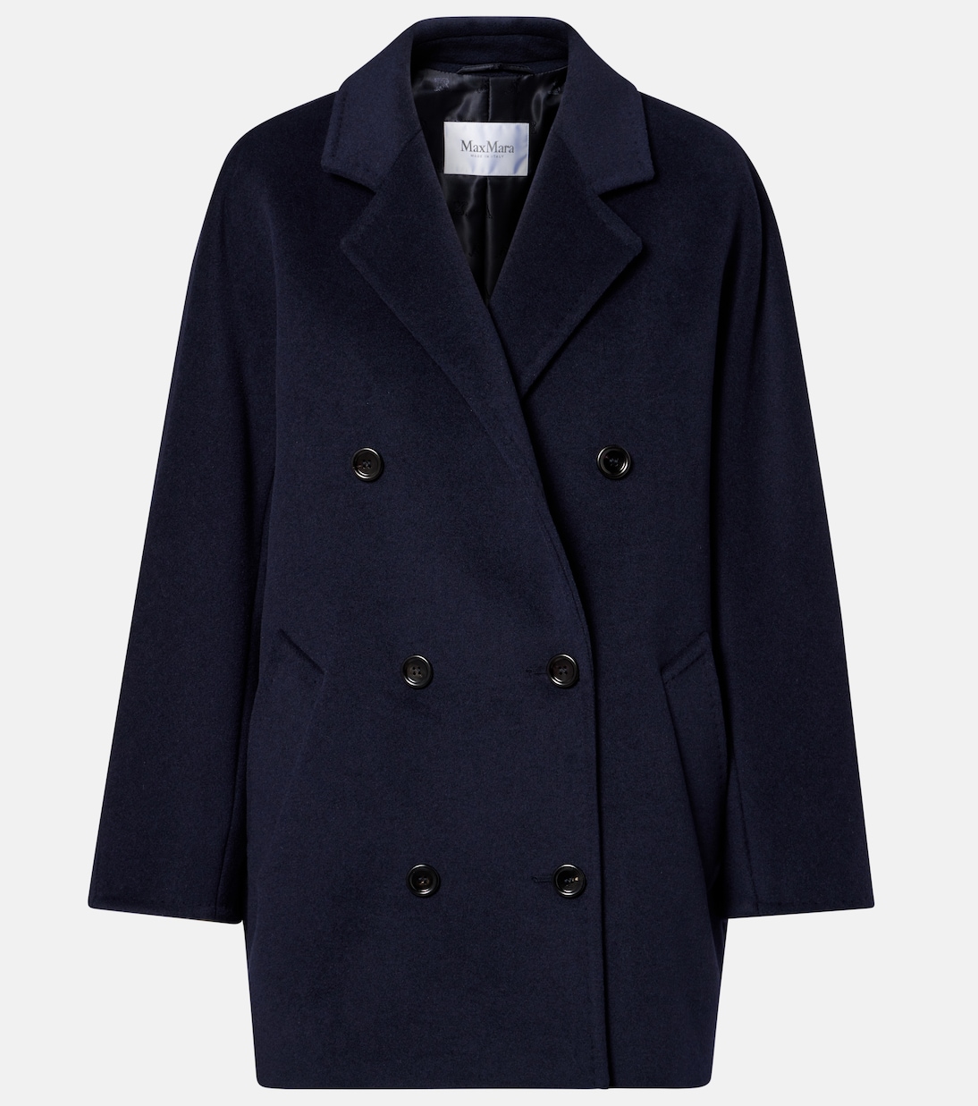 

Пальто Rebus из шерсти и кашемира Max Mara, Blu Marino