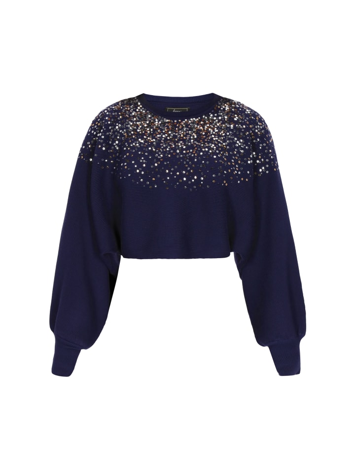 

Faina Женский свитер темно-синего цвета