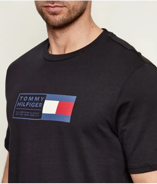 Футболка regular fit Tommy Hilfiger, черный — фото 4