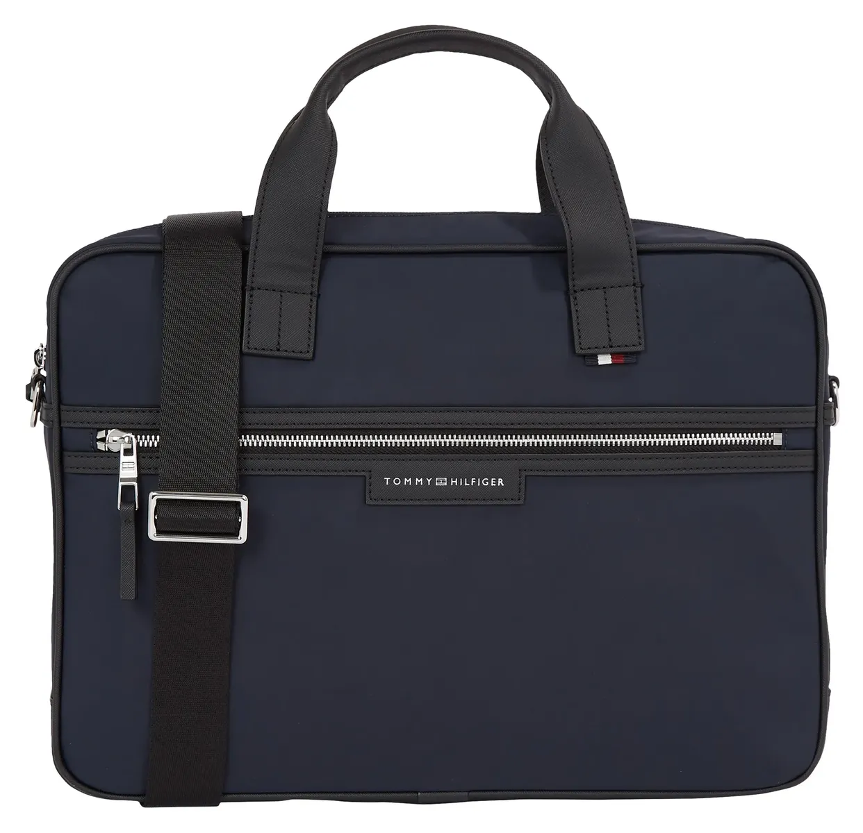 

Сумка-мессенджер Tommy Hilfiger "TH URBAN NYLON COMPUTER BAG", переднее отделение на молнии, синий