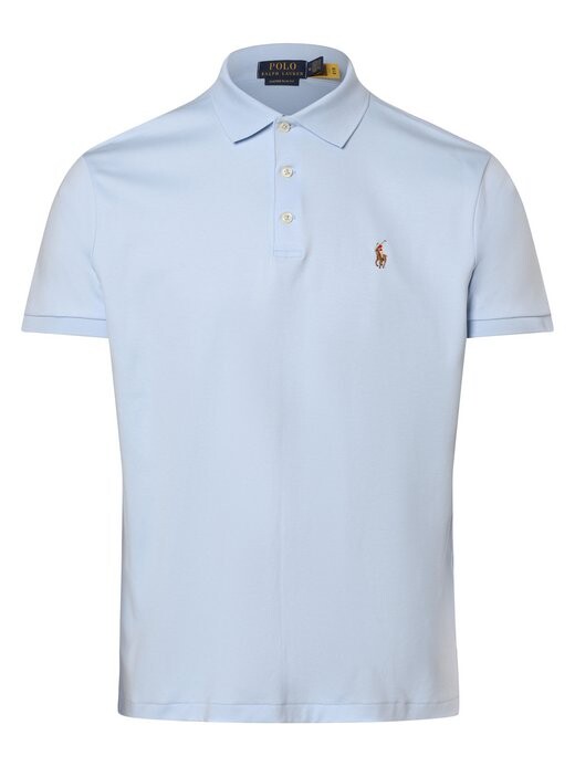 

Рубашка поло узкого кроя по индивидуальному заказу Polo Ralph Lauren, синий