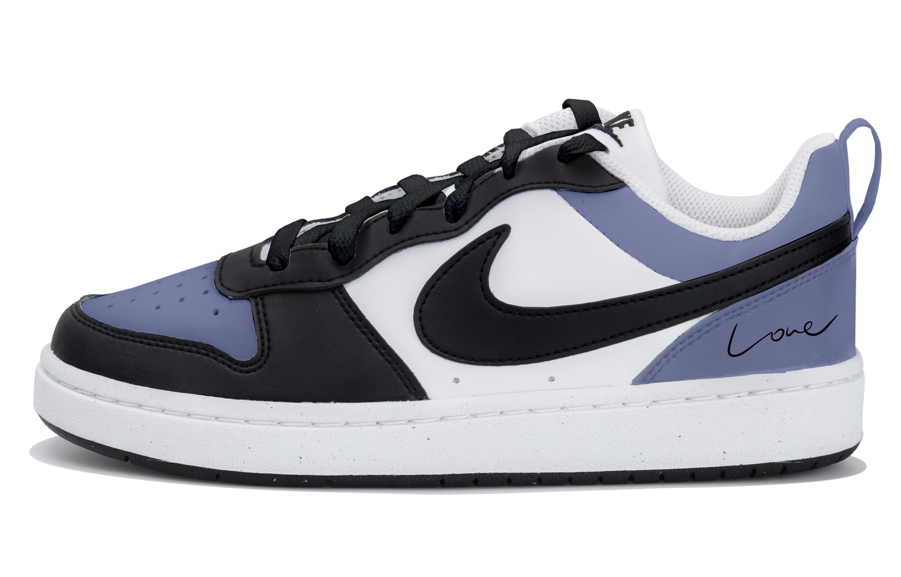 

Низкие детские кроссовки для скейтбординга Court Borough LOW RECRAFT для подростков Nike, черный/фиолетовый