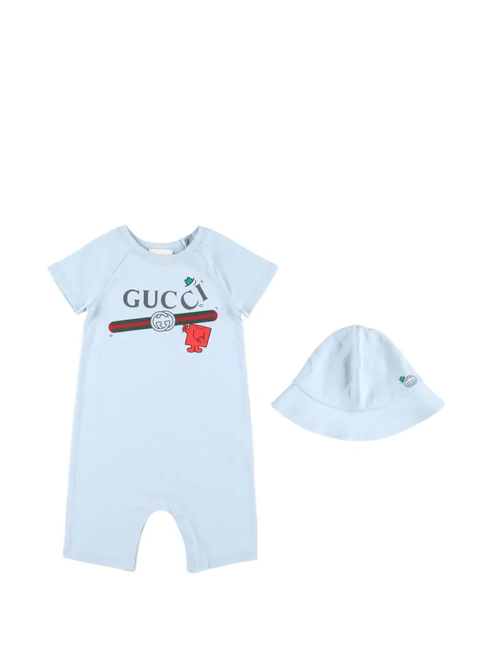 Комплект для новорожденного с логотипом Gucci Kids, синий