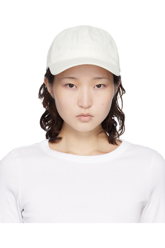 

Anine Bing Бейсболка Off-White Jeremy
