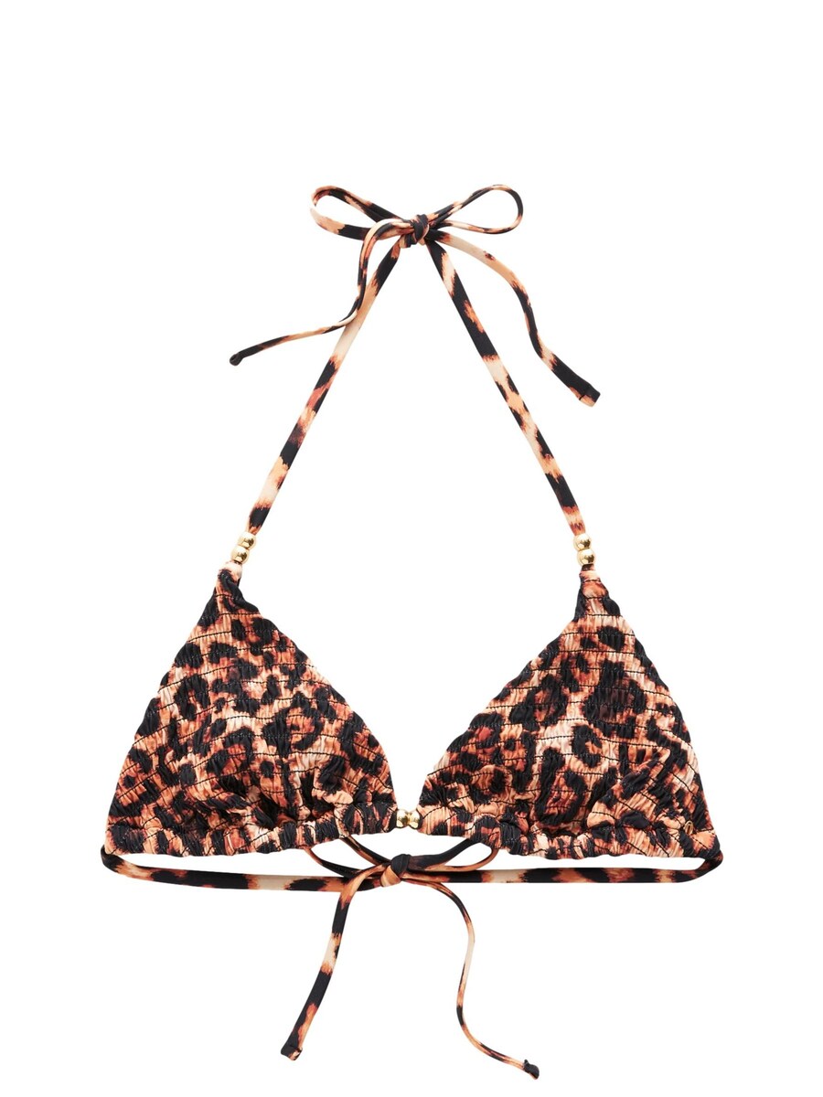 

Треугольный бикини-топ Next Triangle Bikini Top, цвет brown/black