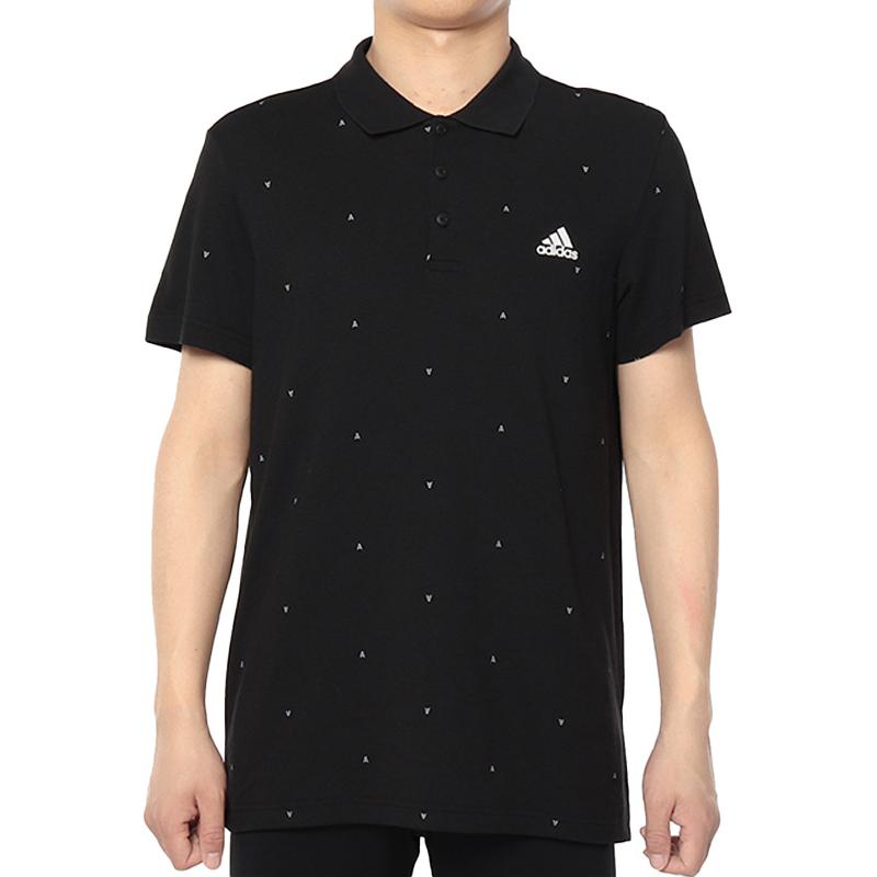 

Футболка поло мужская черная Adidas