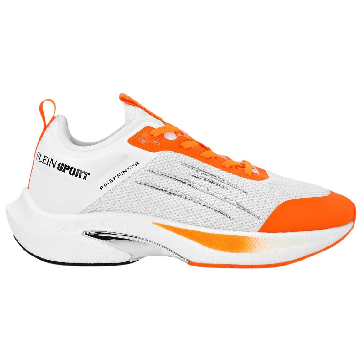PLEIN SPORT Кроссовки Sprint Low top Casual Unisex белые оранжевые — фото 3