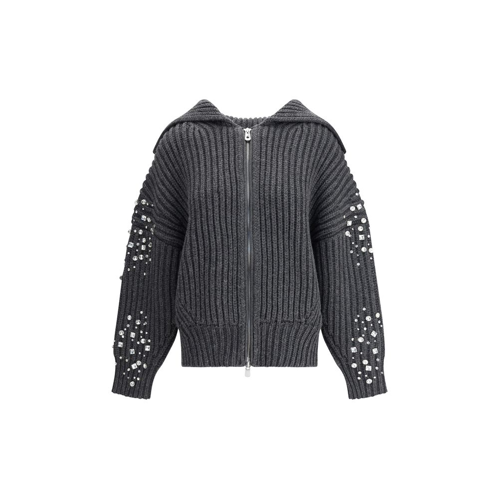 

PINKO с камнями шерстяной женский кардиган