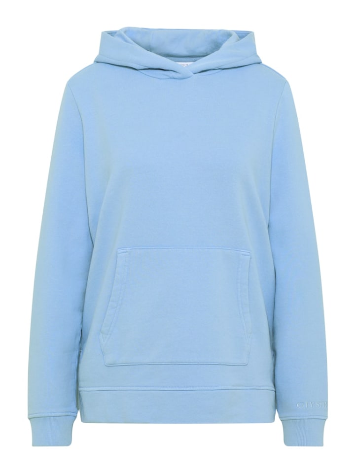 

Худи синего цвета, окрашенное в готовом виде Cecil