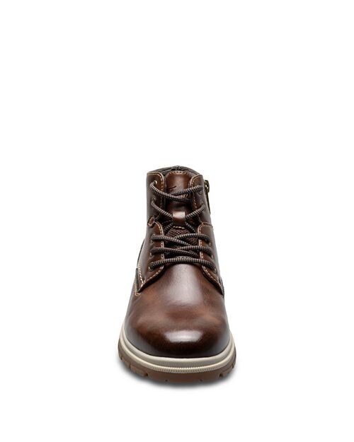 Ботинки для мальчиков Lookout Jr. со шнуровкой и простым носком Florsheim Kids, цвет Brown — фото 2