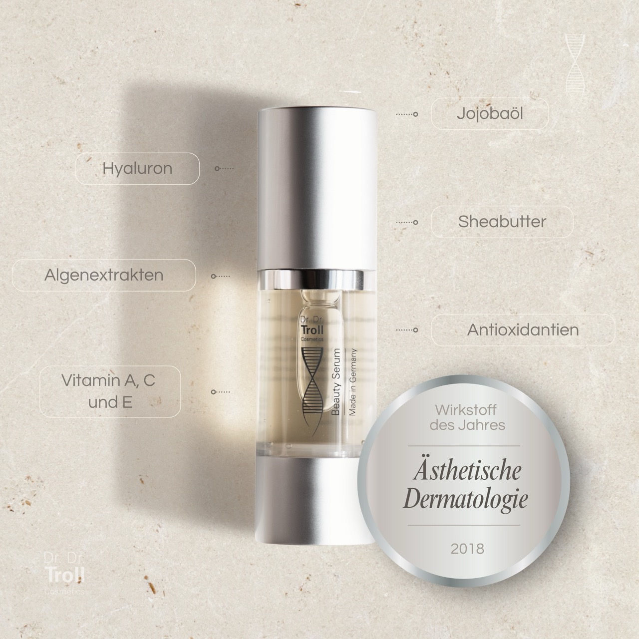 Сыворотка Dr Dr Troll Cosmetics — Для лица beauty serum - mikrobiotisches anti-aging-elixier , объем, 30 мл — фото 3