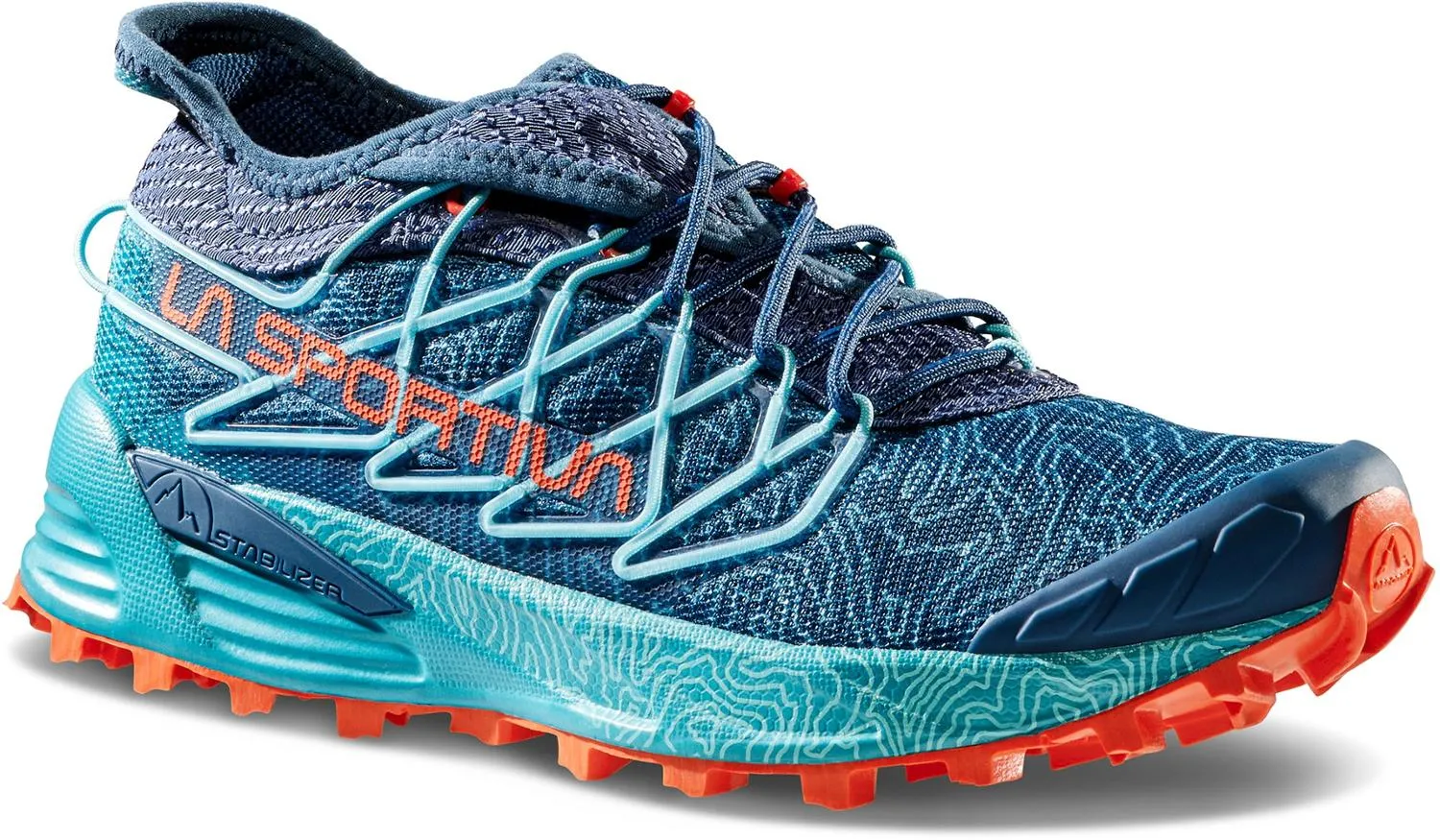 Женские кроссовки для трейлраннинга Mutant La Sportiva, Storm Blue/Cherry Tomato — фото 2