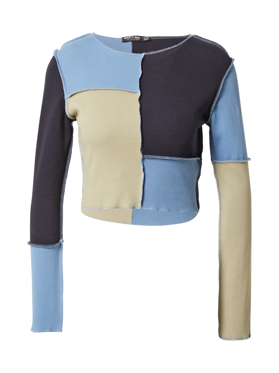 

Рубашка Nasty Gal, цвет Light blue/Dark blue