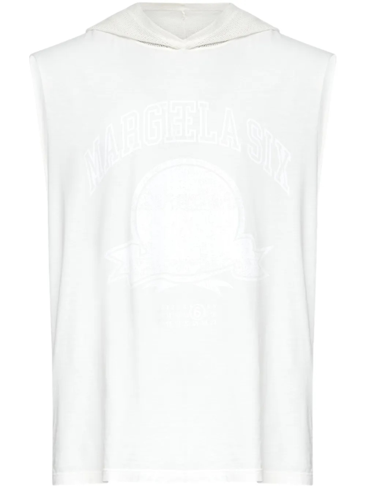 

Футболка MM6 Maison Margiela топ с принтом, белый