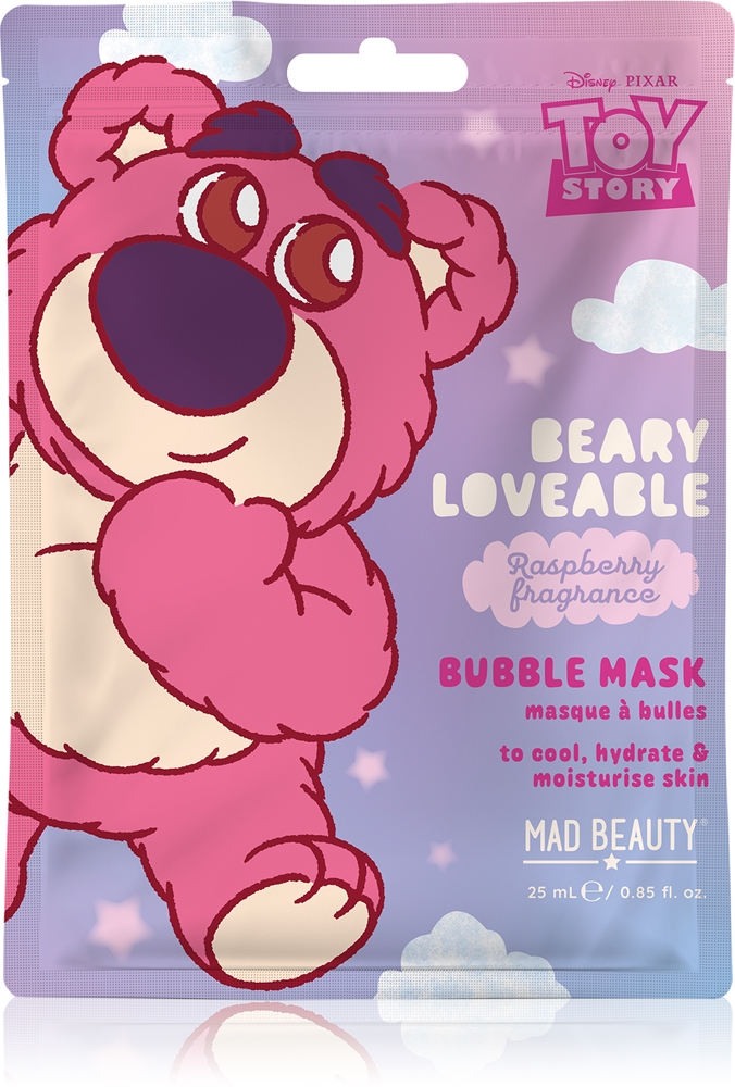 

Охлаждающая пенящаяся маска для лица «История игрушек» Mad Beauty, kvepalai raspberry 25 мл