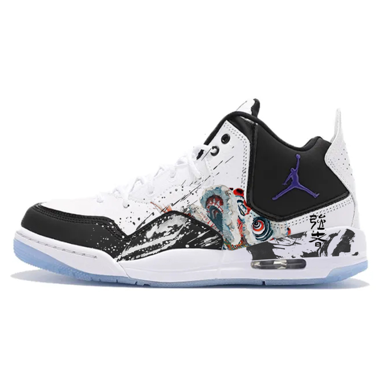 

Jordan Баскетбольные кроссовки Courtside 23 Vintage, мужские, средней высоты, черно-белые
