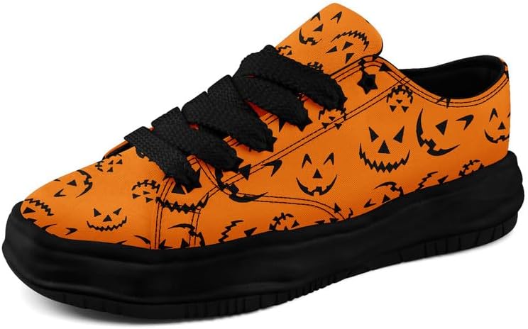 

Кроссовки Halloween с тыквой и привидением AWSOLE, модные, унисекс, белый/оранжевый