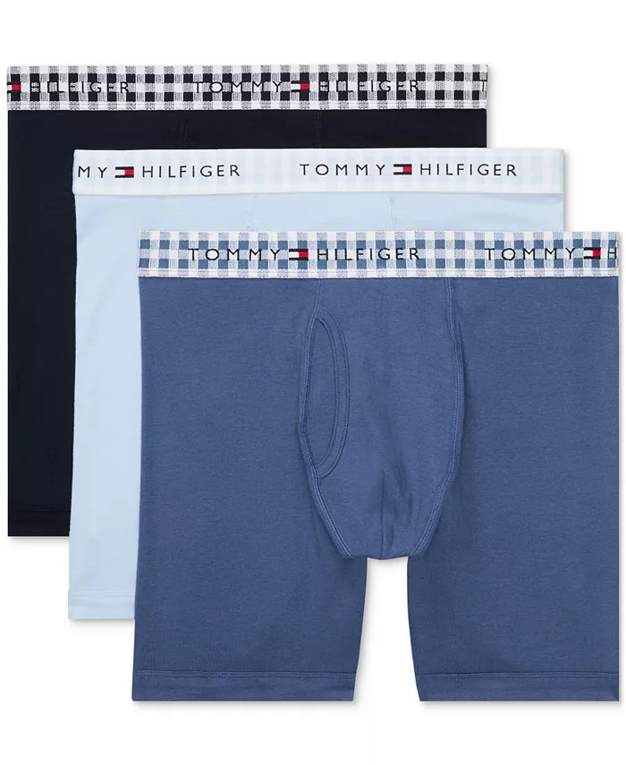 

Мужские боксеры из хлопка Classic, 3 шт Tommy Hilfiger, синий
