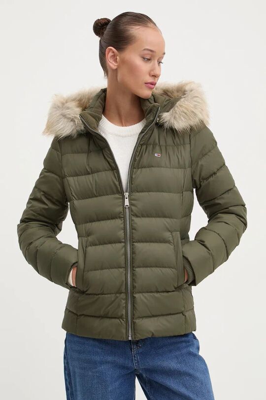 

Пуховик Tommy Jeans, зеленый