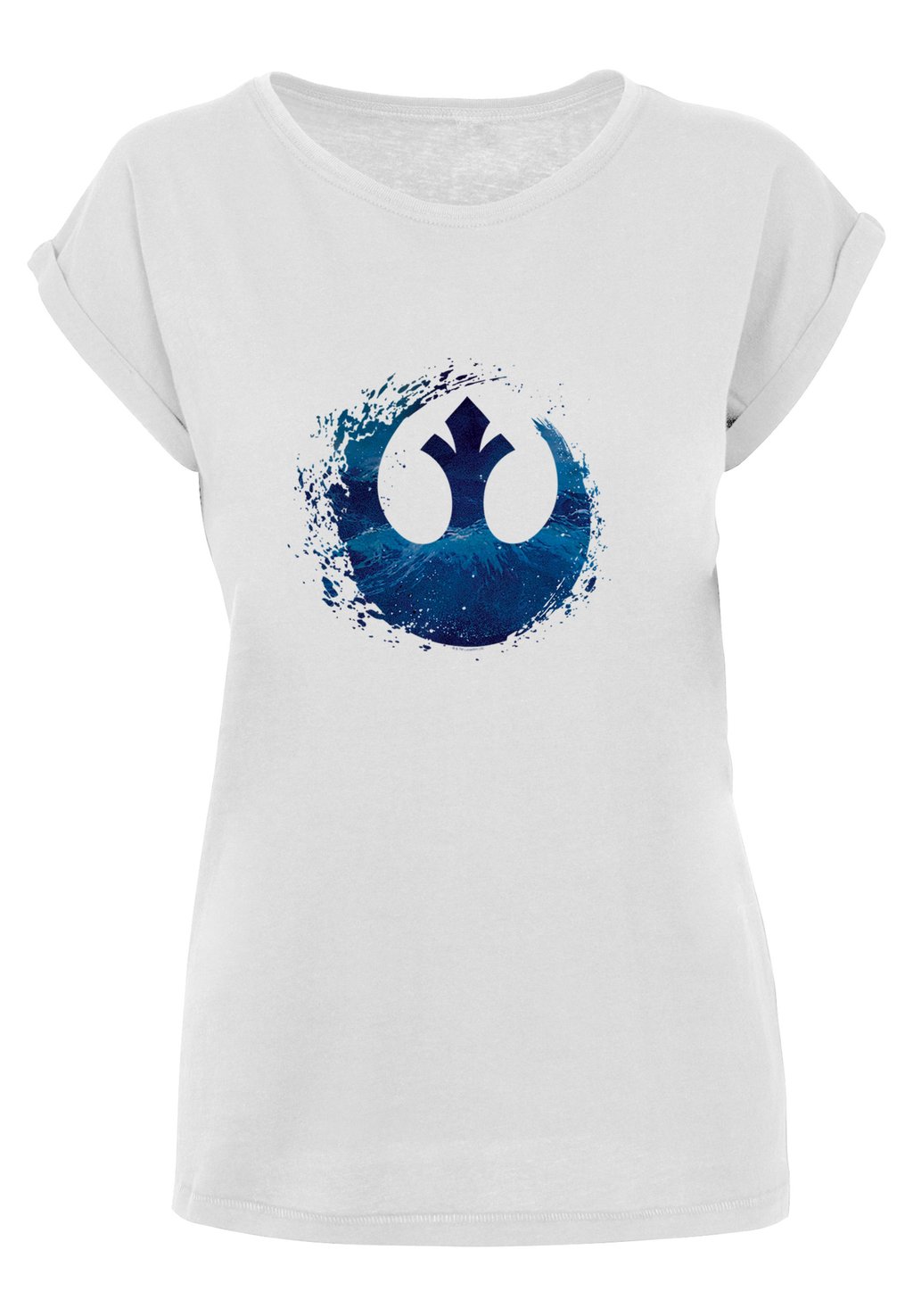 

Футболка с принтом EXTENDED SHOULDER STAR WARS RISE OF SKYWALKER REBELLEN F4NT4STIC, белый