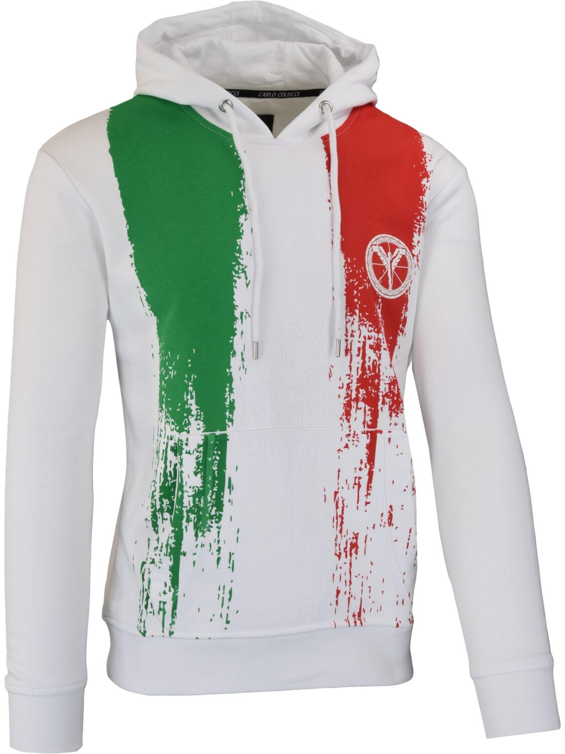 

Толстовка Carlo Colucci Hoodie ohne Reißverschluss Carlando, белый