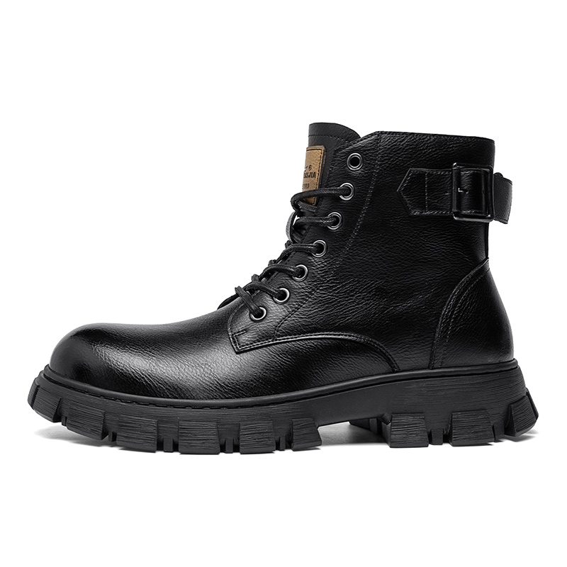 

Короткие мужские ботинки Martin 4 см G.N.SHIJIA, Black