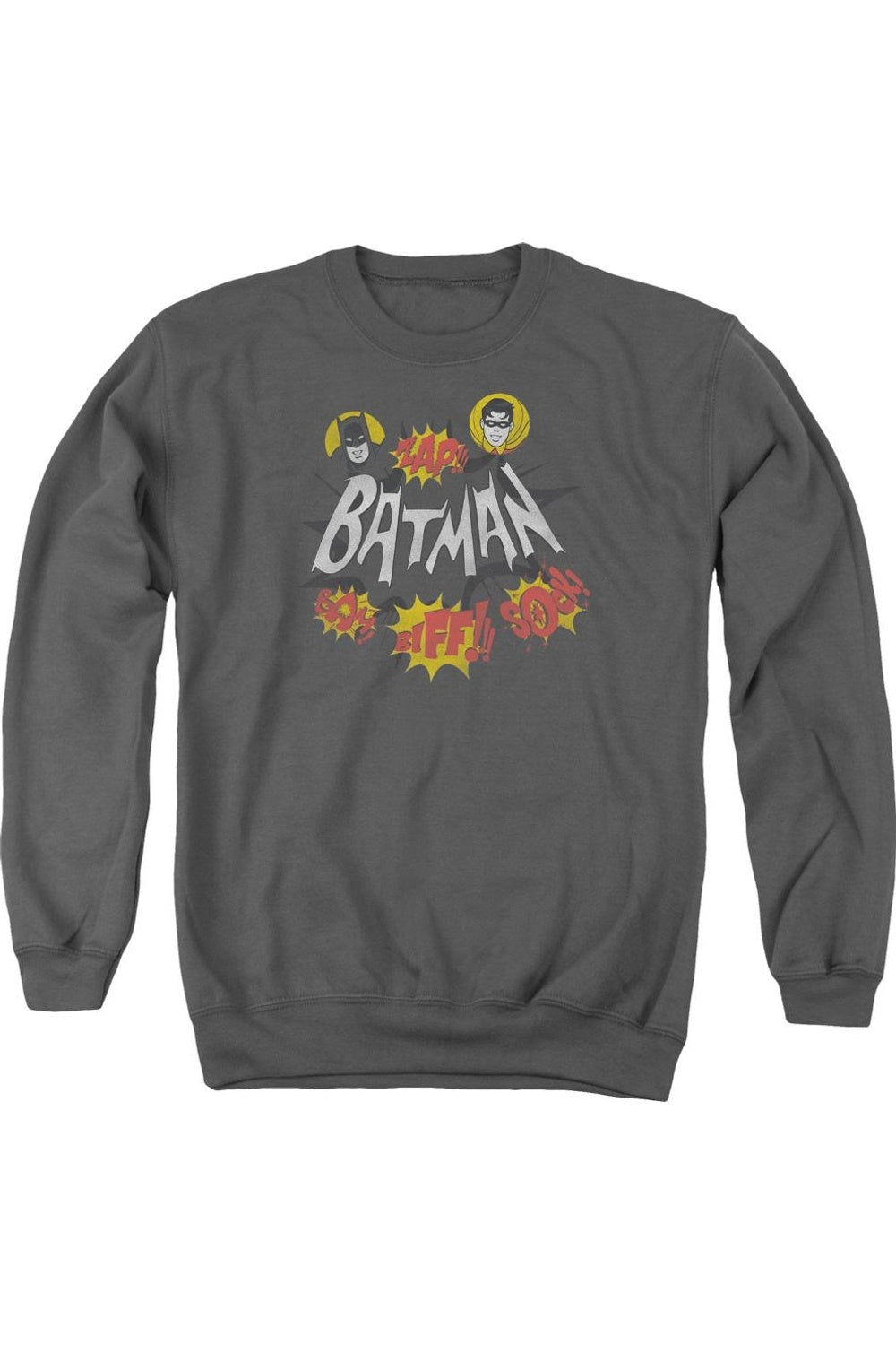 

Толстовка Batman Classic Tv Sound Effects для взрослых с круглым вырезом Gildan, цвет charcoal