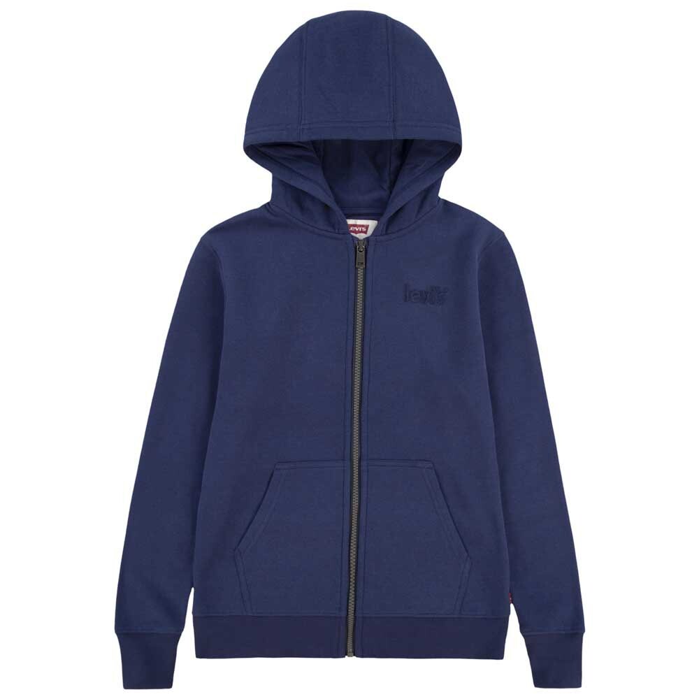 

Толстовка Levi's Poster Logo Junior Full Zip, синий