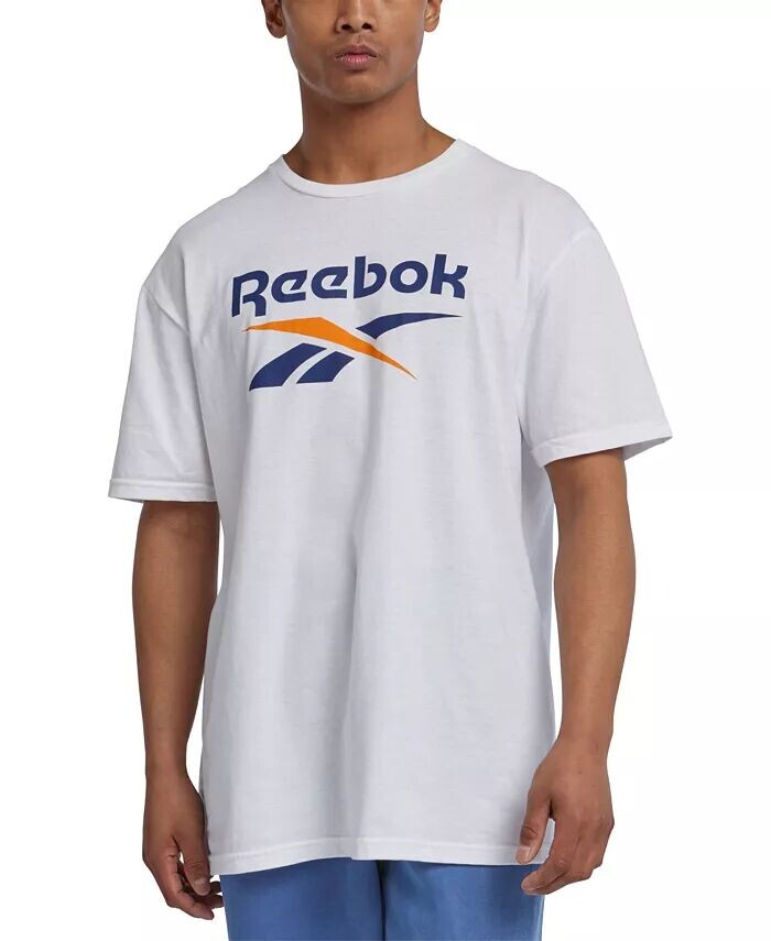 

Мужская классическая футболка с графическим логотипом Spinster Reebok, белый